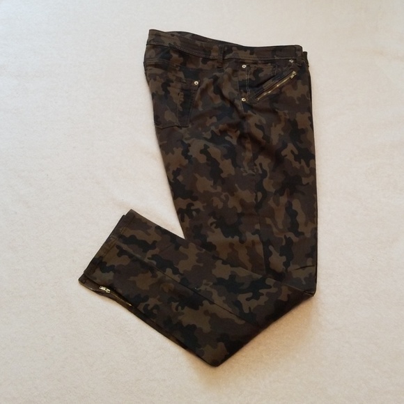 poetic justice Denim - Army print jeans